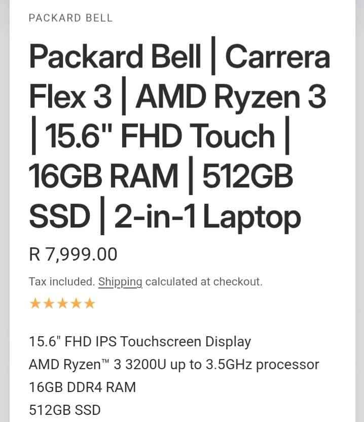 Packard Bell Carrera Flex 3 Laptop - Image 4